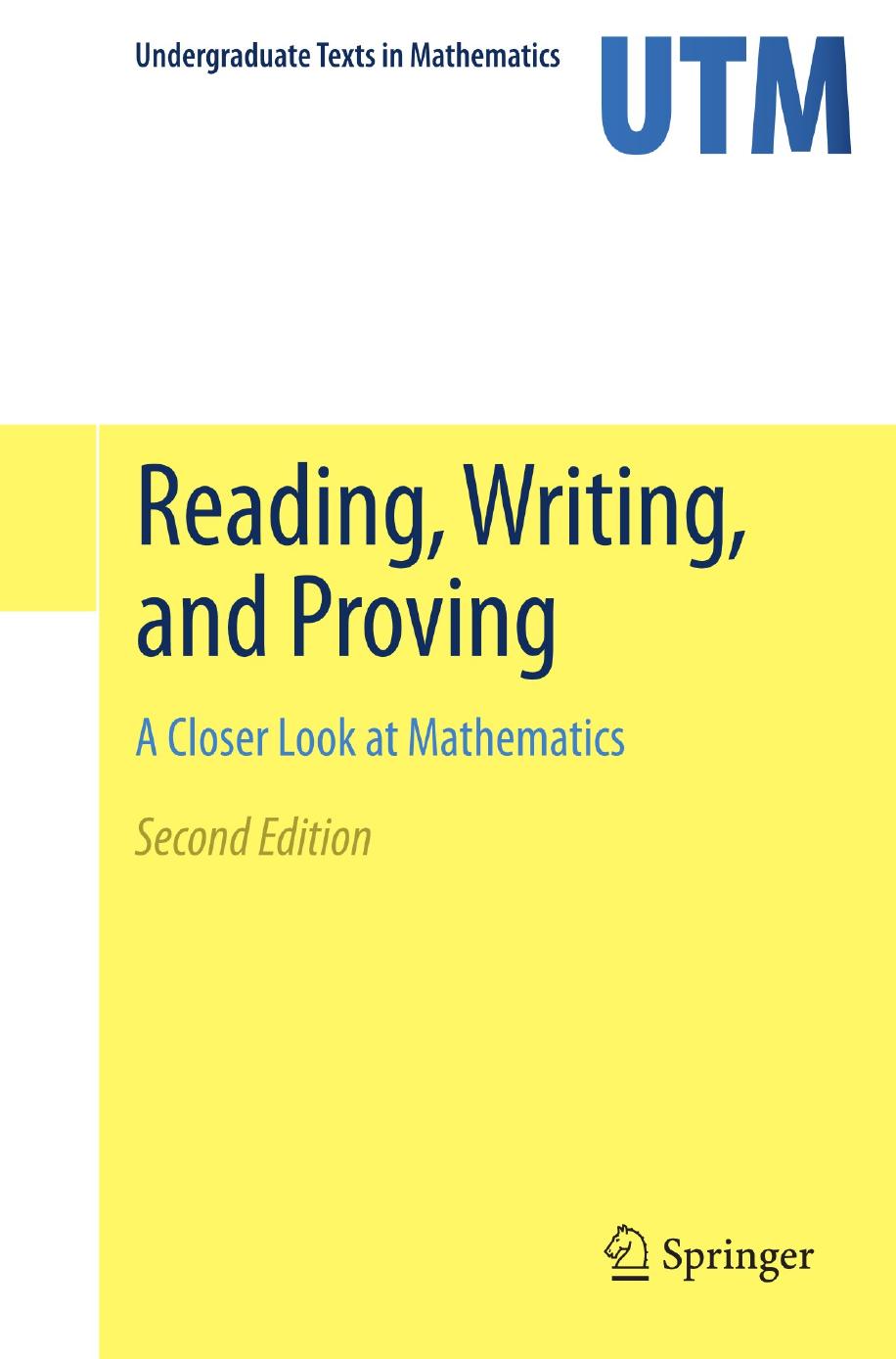 2011 Book ReadingWritingAndProving